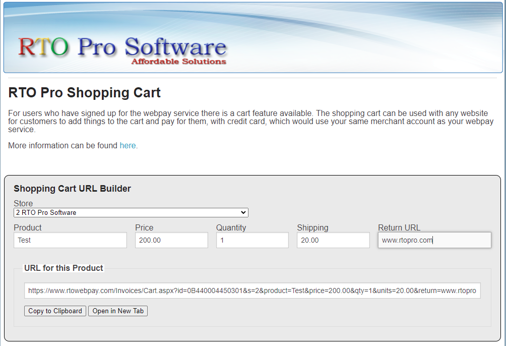 Shopping Cart Sample